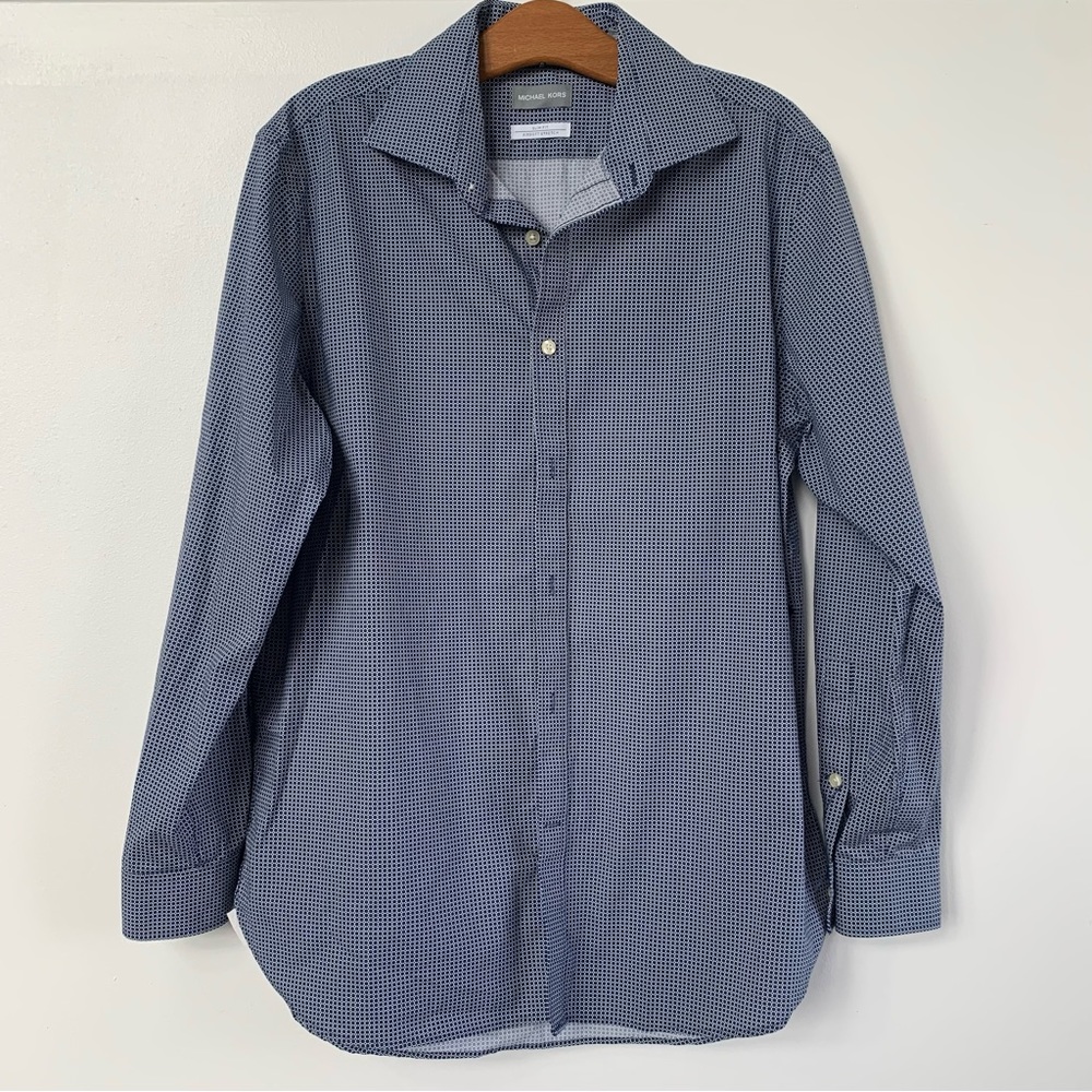 Michael Kors Polkadot Dress Shirt L/16x32-33